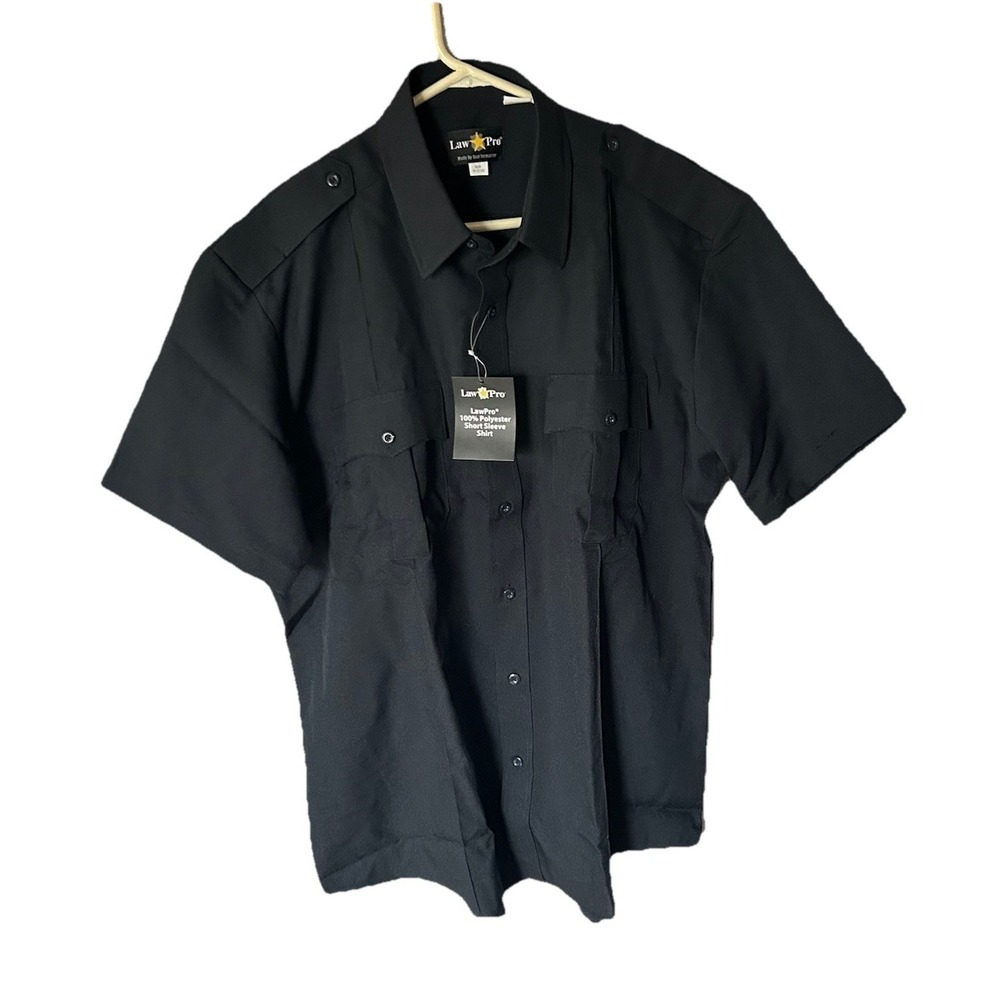 Law Pro Quartermaster Dark Navy Blue Short Sleeve Uniform Shirt Mens XL NWT